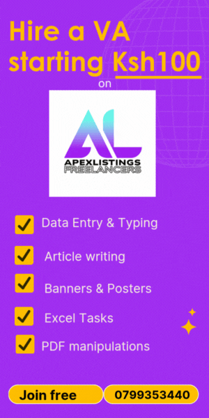 Hire a Virtual Assistant starting Ksh100